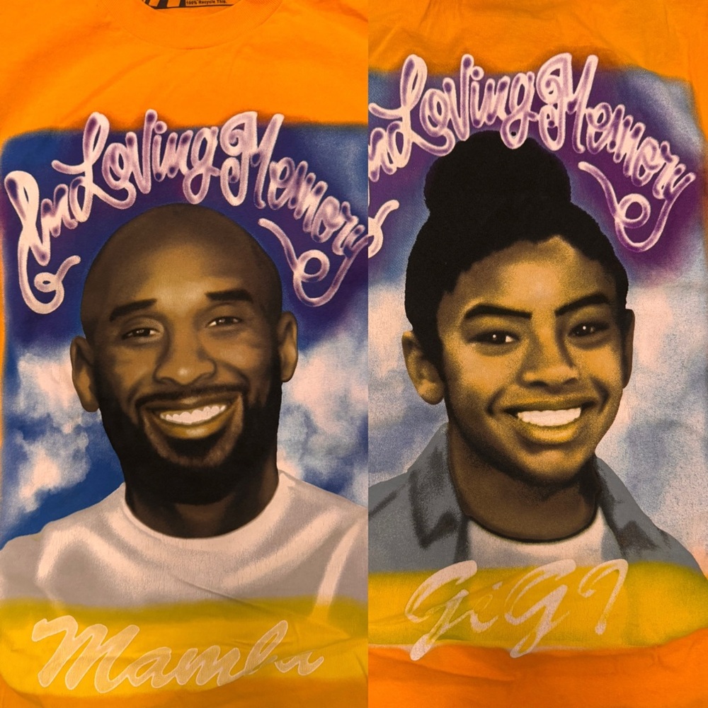 Kobe and Gigi 3XL In Loving Memory shirt in great condition from Forest Lab